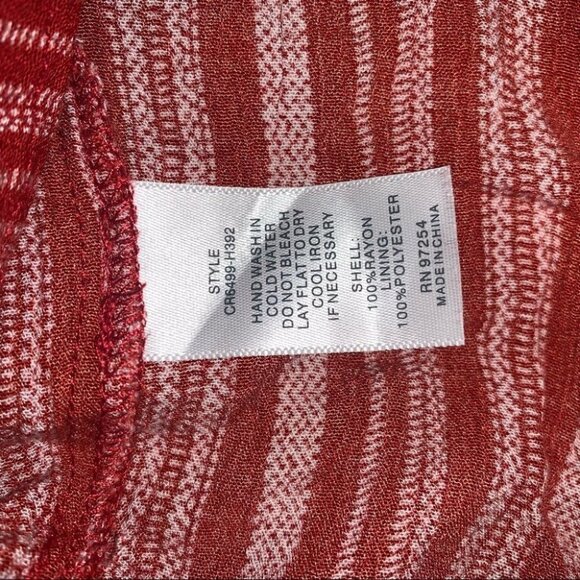 One Clothing Chevron Striped Romper Red White Shorts V-neck Women’s Size Large - Picture 9 of 11